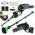 SOYUS 2-IN-1 Electric Pole Saws for Tree Trimming, 21V 6-Inch Mini Chainsaw with 2x2.0Ah Batteries, Tree Trimmer with Extension Pole for Thick Branches, Auto Oiling, 14FT MAX Reach