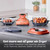 Ninja Crispi 4-in-1 Glass Air Fryer | 450°F | Non-Toxic | 4QT & 6-Cup Glass Containers w/Lids | Microwave, Freezer, Dishwasher Safe | Max Crisp, Air Fry, Bake, Recrisp | Orange Pepper | FN101OR