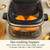 Cuisinart ClearView 4-Quart Air Fryer with Glass Basket and PFAS-Free Ceramic Nonstick Crisper Plate, 5 Cooking Functions, 2 Custom Presets, Adjustable Temperature up to 450°F, 3-Year Warranty, AFC-4