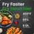 Chefman Air Fryer 6 Qt | TurboFry® 5-in-1 with 450°F Hi-Fry Option for Crispier Results | Bake, Dehydrate, Frozen | XL Nonstick Dishwasher-Safe Basket | Stainless Steel