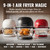 Non Toxic Air Fryer™ Pro | 9-in-1 Glass Air Fryer | Self-Cleaning | 5 Quart | Rotisserie and Tumbler | 400F Vortex For Even Cooking, BPA-Free Teflon Free, Recrisp, Roast, Bake, White