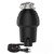 GarveeTech Garbage Disposal 1 HP, Continuous Feed Food Waste Disposer with Air Switch & Flange Seal, Stainless Steel Garbage Disposer, Compact Food Waste Grinder for Kitchen Sink, Black