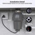 GarveeTech Garbage Disposal 1 HP, Continuous Feed Food Waste Disposer with Air Switch & Flange Seal, Stainless Steel Garbage Disposer, Compact Food Waste Grinder for Kitchen Sink, Grey