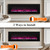 72" Electric Fireplace, Recessed & Wall Mounted Fireplace Heater 13 * 13 Colors Flame &Fuel Bed w/5 Dimmer, Touchscreen &Remote Control Temp