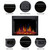 R.W.FLAME Electric Fireplace Insert, Realistic Log Recessed Electric Stove Heater, 4 Color Adjustable Flames, Timer