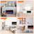Electric Fireplace Insert 40 Inch, Wall Mounted, Remote Control, 12 Colors | Recessed Mount, 750/1500W, Timer, Adjustable Thermostat
