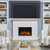Real Flame Marshall 49" Slim Electric Fireplace with Mantel for Living Room or Bedroom, Replaceable Fireplace Insert Heater