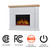 Real Flame Marshall 49" Slim Electric Fireplace with Mantel for Living Room or Bedroom, Replaceable Fireplace Insert Heater