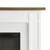 Bowery Hill 67.25" Freestanding Electric Fireplace with Wood Mantel, Realistic Flame and Log Display, Replaceable Heater Insert, Remote Control