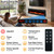 60" Electric Fireplace Recessed & Wall Mounted, Ultra-Thin 3.15" Linear Fireplace with 13 Flame & Fuel Bed Colors, APP & Remote & Touch Control