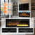 60 Inch Electric Fireplace Insert — Recessed, Wall Mounted or Freestanding | Smart WiFi App & Alexa Voice Control