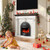 Electric Fireplace with Mantel, 53" Fireplace TV Stand with Mantel for Living Room, Farmhouse Entertainment Center with Storage