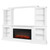 Real Flame Monte Vista Electric Media Fireplace, White,9900E-W