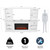 Real Flame Monte Vista Electric Media Fireplace, White,9900E-W