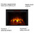 Real Flame Harlan 55” Electric Fireplace with Mantel for Living Room or Bedroom, Remote Control, Timer, White