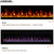 60 inch Electric Fireplace, 4.3" Ultra-Thin Electric Fireplace Inserts, Ultra-Narrow Frame, Wall Mounted and Recessed Fireplace