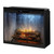 36 Inch Tall Built-in Electric Firebox - Natural Concrete Background - Includes Realistic Faux Logset