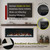72 Inch Electric Fireplace w/Aluminum Frame, Hidden Air Vents Design, Recessed and Wall Mounted Fireplace Heater w/Thermostat