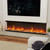 Tangkula 60 Inches 3-Sided Electric Fireplace Insert, 750W/1200W Recessed Fire Places Heater with 12 Flame Colors