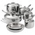 Tramontina Signature Tri-Ply Clad Stainless Steel 12-Piece Cookware Set