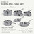 Made In Cookware - 10 Piece Stainless Steel Pot and Pan Set