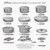 CAROTE 27pcs Ceramic Cookware Set Nonstick