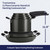 Tramontina Ceramic Non Stick 11-Piece Nesting Pots and Pans Set with Lids