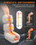 JZBRAIN Leg Compression Massager with Heat for Circulation, Pain Relief | Foot and Calf Massage Therapy, 9 Intensity, 6 Modes