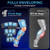 Full Leg Massager with Heat and Compression, Portable and Adjustable with 6 Modes, 3 Vibrations, 3 Intensities, 11 Airbags for Thigh, Calf, and Foot Massage