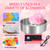 Electric Cotton Candy Machine with Stainless Steel Bowl, Sugar Scoop - Perfect for Parties, Carnivals & Family Fun