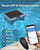 Automatic Robotic Pool Surface Skimmer Cleaner with 24/7 Cleaning, Dual Charging Modes, Auto-Dock, Inground & Above-Ground Pools