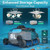 Cordless Robotic Pool Cleaner, Wall Climbing, Extended Battery Life, 8L Capacity, Advanced Dual-Motor, Dual Filtration Bag, Up to 1615 Sq.Ft, Blue