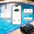 CZYBYTE Cordless Robotic Pool Vacuum Cleaner, Intelligent Route Planning, Wall & Waterline Climbing, 120-Min Runtime, for Above Ground/Inground Pools up to 2000 sq. ft, APP Support,Blue