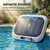 Automatic Robotic Pool Vacuum Cleaner, Cordless Pool Cleaner for In-ground & Above Lasts 150min, up to 1,614 Sq.ft