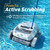 Dolphin (2026 Model) E10 Automatic Robotic Pool Vacuum Cleaner, Active Scrubber Brush, Top Load Filters Access, Ideal for Above-Ground Pools up to 30 FT in Length