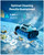 Spino E1 Robotic Pool Cleaner with Filter Basket, Cordless Pool Vacuum Robot for Inground & Above Ground Pools, up to 1,600 Sq.ft, Up to 210 Mins Runtime