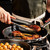 HexClad 10 Inch Hybrid Nonstick Frying Pan, Stay-Cool Handle, Dishwasher and Oven Safe