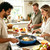 3-Piece Blue Ceramic Nonstick Frying Pan Set, Induction Cookware | 8, 9.5, 11 inch skillets