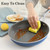 3-Piece Blue Ceramic Nonstick Frying Pan Set, Induction Cookware | 8, 9.5, 11 inch skillets