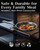 Nonstick Frying Pan with Lid 10-Inch, Durable Stainless Steel Skillet, Induction Cooktop Compatible