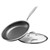 Nonstick Frying Pan with Lid 12-Inch, Durable Stainless Steel Skillet, Induction Cooktop Compatible