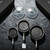 DELUXE Hybrid Ceramic Nonstick 5-PC Fry Pan Set,8,10,12 Inch Frying Pans with Tempered Glass Lid