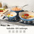 Redchef Nonstick Cookware Sets, Ceramic Frying Pan Set with Tempered Glass Lids