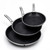 Ammeloo Hybrid Tri-Ply Stainless Steel Frying Pan Set, 8"/9.5"/11" Cooking Pans