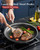 12-Inch Nonstick Frying Pan with Lid, Durable Stainless Steel Skillet, Induction Cooktop Compatible