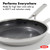 Hybrid 10” Nonstick Stainless Steel Frying Pan, Durable PFAS-Free Ceramic Skillet, Stay-Cool Handle