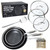 Honeycomb Stainless Steel Nonstick Frying Pan Set - with Lids and Spatula - 8 10 12 Inch Hybrid Pan
