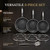 Honeycomb Stainless Steel Nonstick Frying Pan Set - with Lids and Spatula - 8 10 12 Inch Hybrid Pan