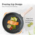 Kordisen Nonstick Frying Pan Set with Lids, 3 Piece Skillet Set, Healthy Induction Cookware