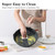 Kordisen Nonstick Frying Pan Set with Lids, 3 Piece Skillet Set, Healthy Induction Cookware